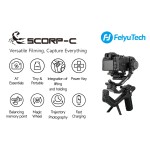 FeiyuTech Feiyu SCORP-C 2.5kg Payload 3 Axis Handheld DSLR Camera Gimbal Stabilizer for Mirrorless Cameras